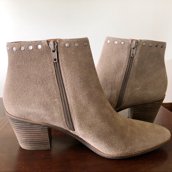 Lucky Brand Linnea Studded Suede Bootie - Picture 2 of 9